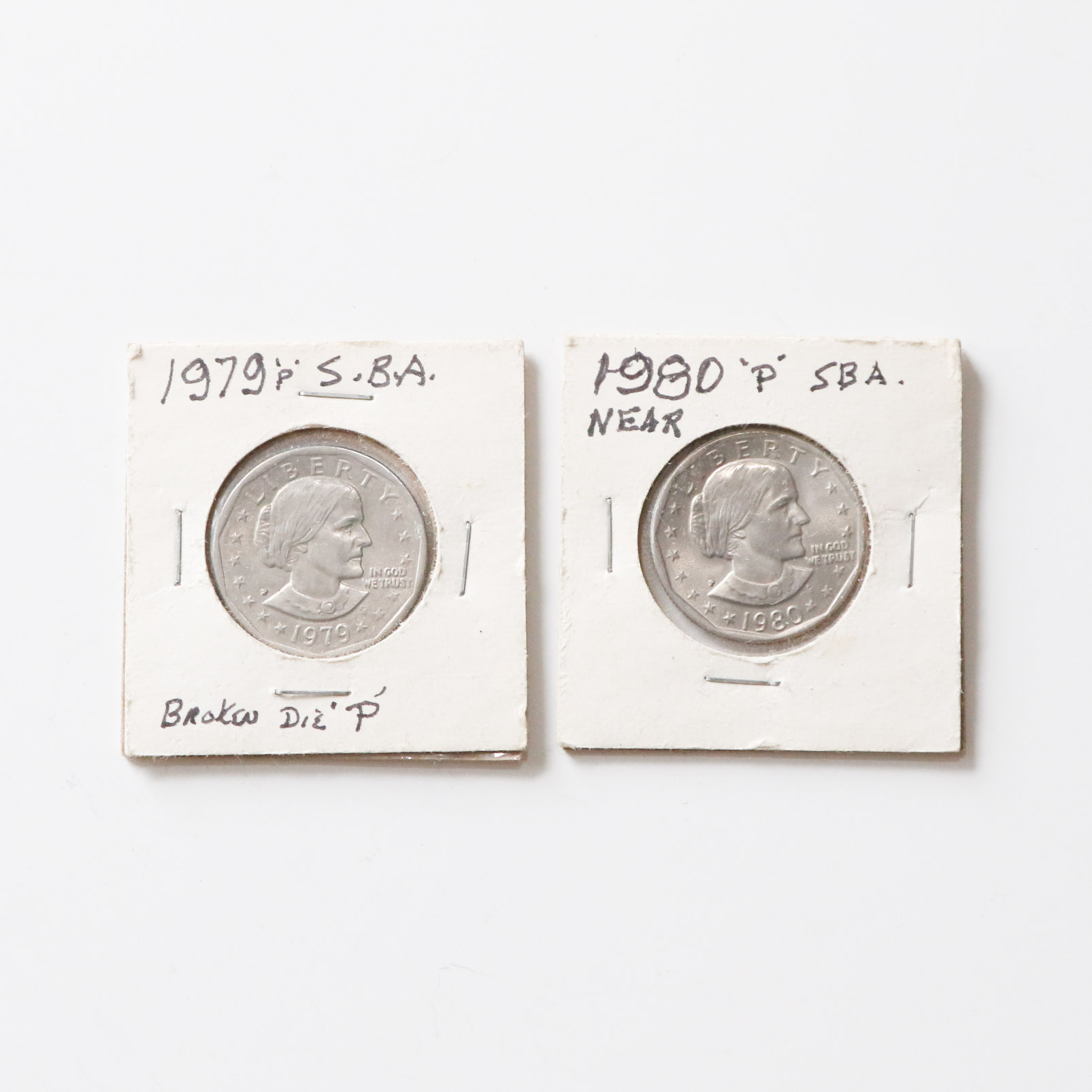 1979 and 1980 Susan B. Anthony Coins