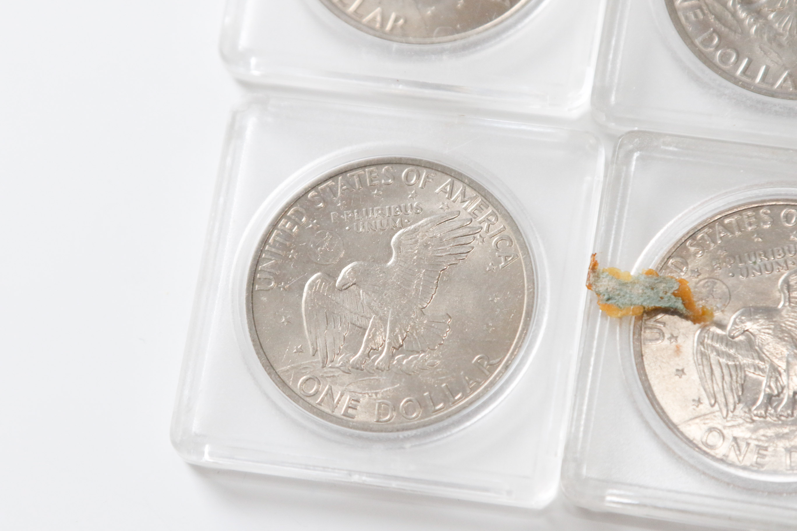 Four 1972 Eisenhower Dollars