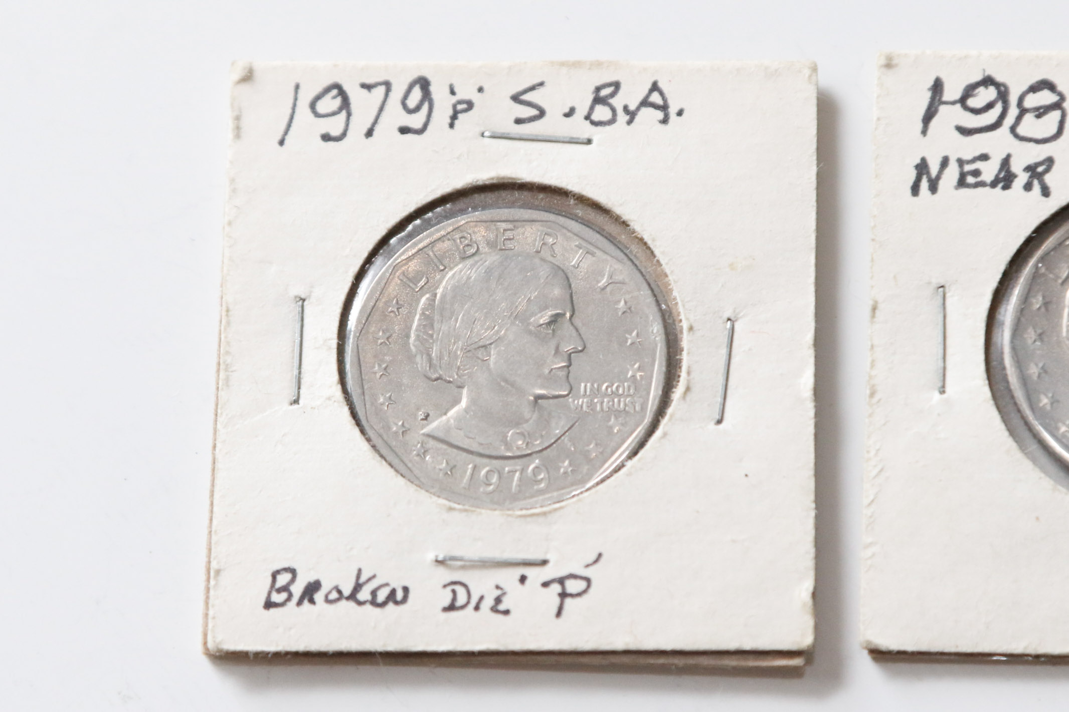 1979 and 1980 Susan B. Anthony Coins
