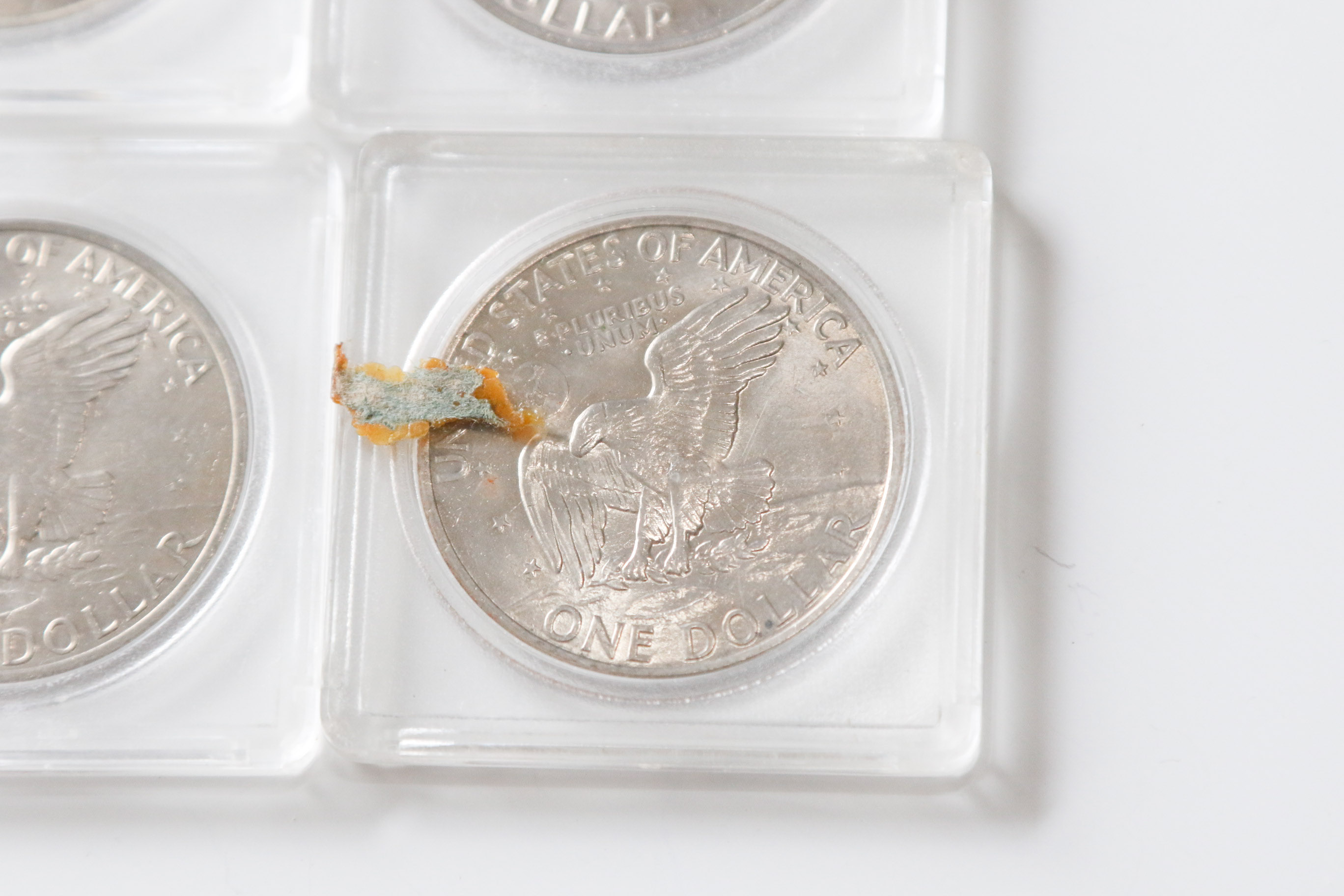 Four 1972 Eisenhower Dollars