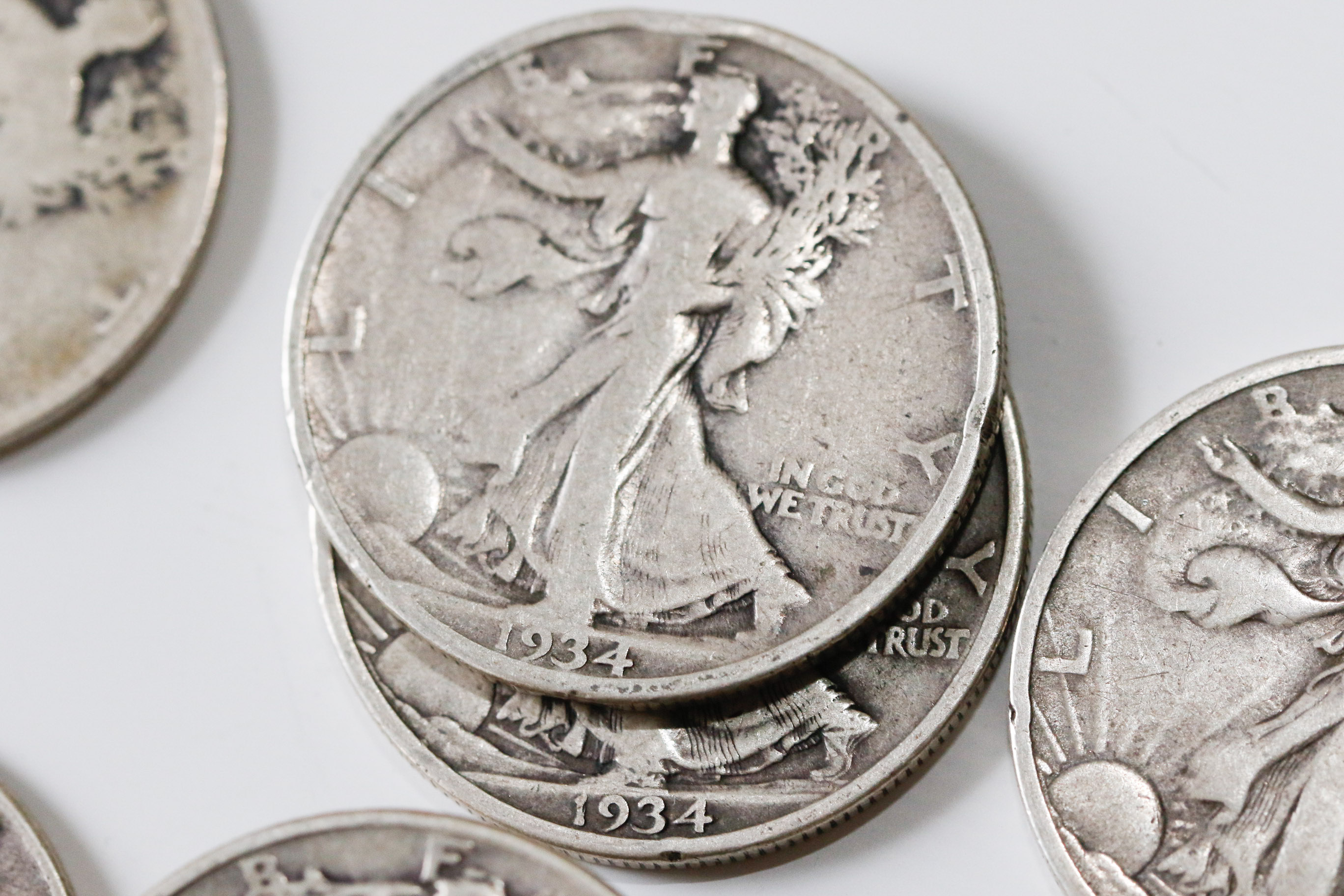 Twenty-Two Walking Liberty Silver Half Dollar Coins