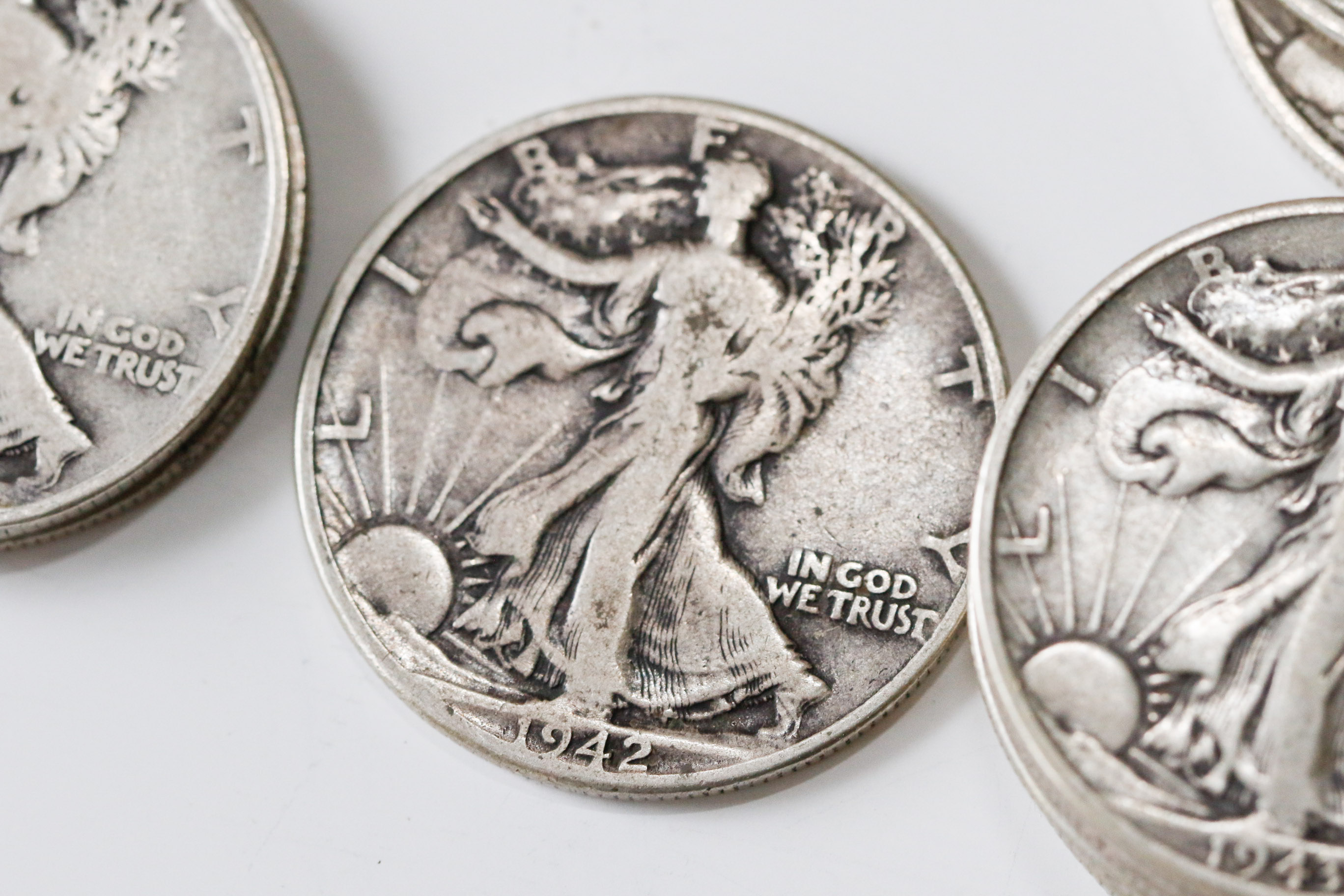 Twenty-Two Walking Liberty Silver Half Dollar Coins