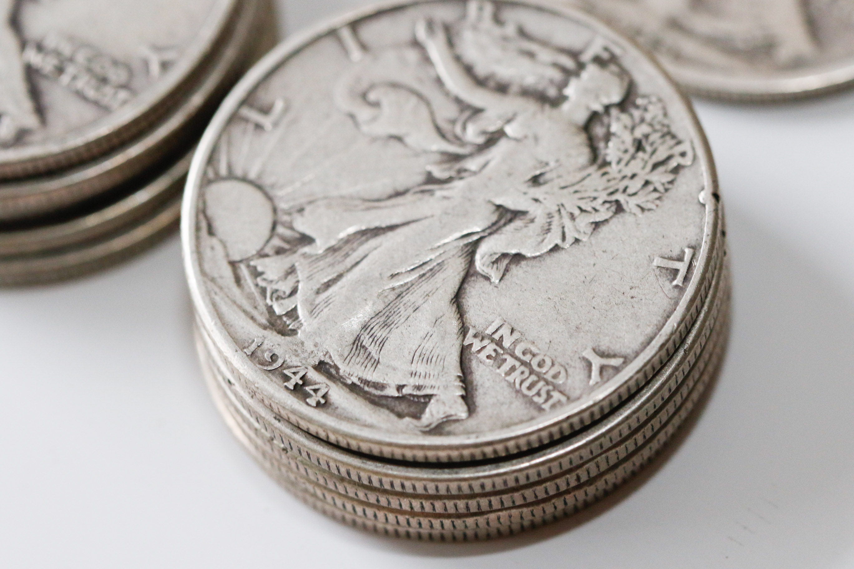 Twenty-Two Walking Liberty Silver Half Dollar Coins