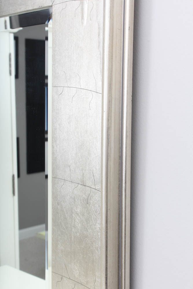 Two Pottery Barn Silver Tone Mirrors