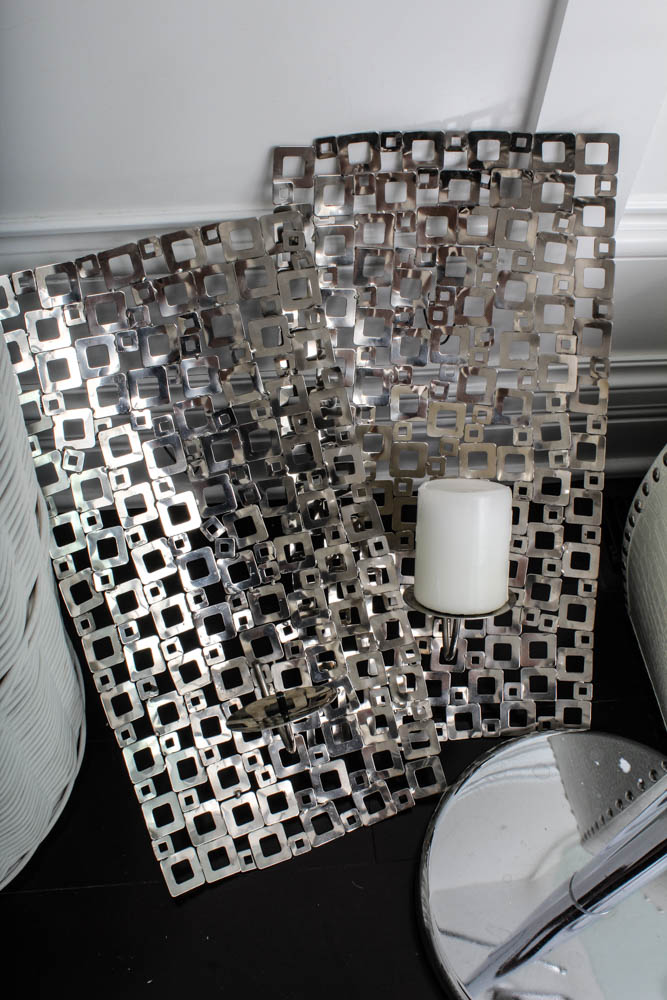 Chrome and White Bathroom Decor