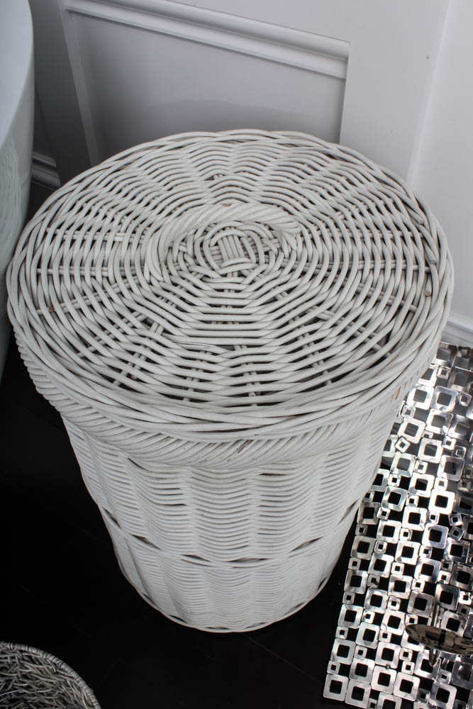 Chrome and White Bathroom Decor