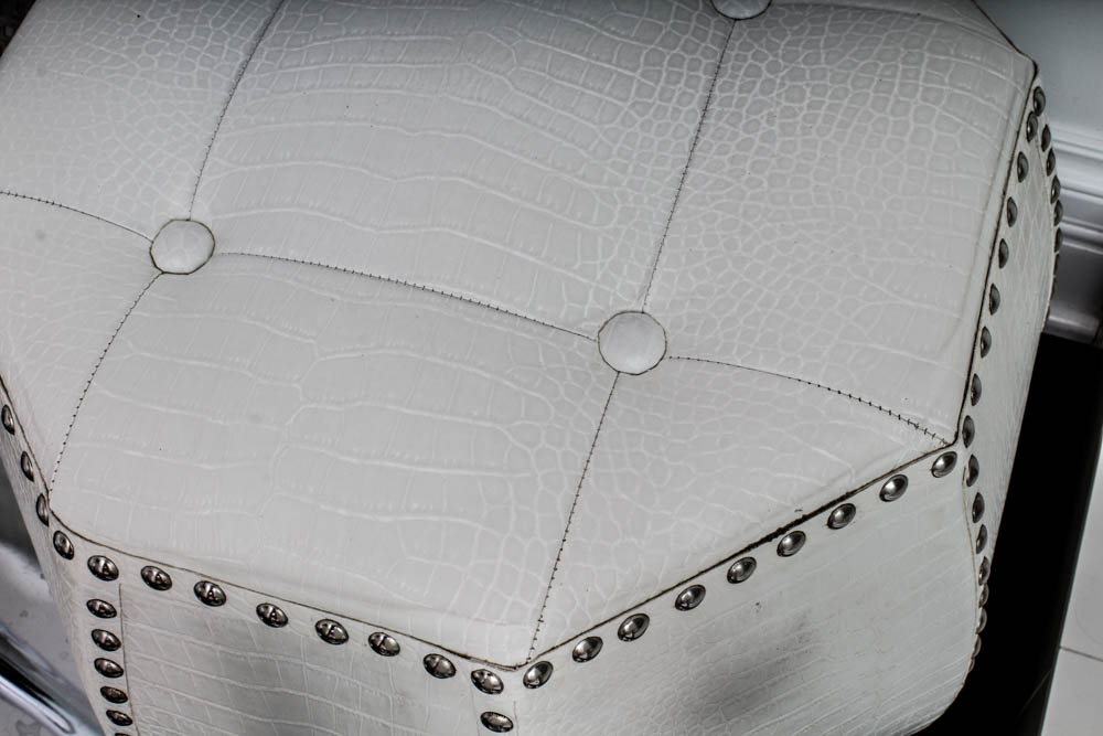 Chrome and White Bathroom Decor