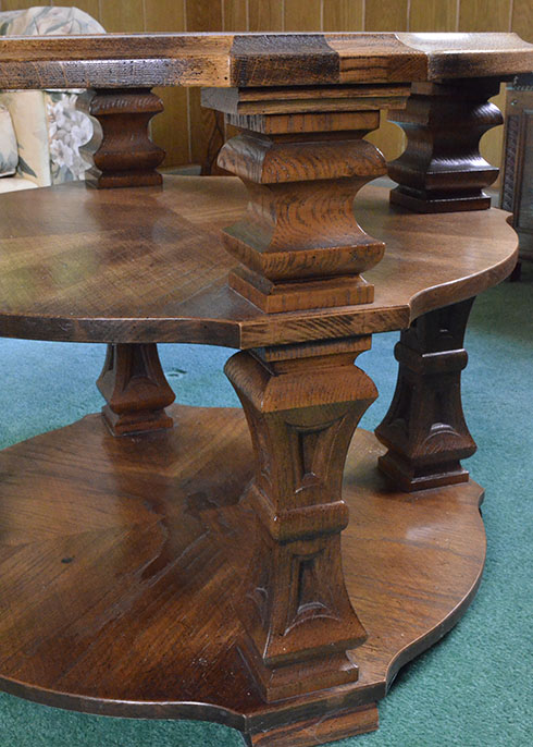 Multi-Tiered Glass Top Side Table