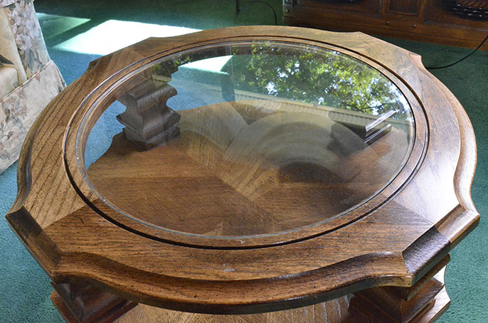 Multi-Tiered Glass Top Side Table