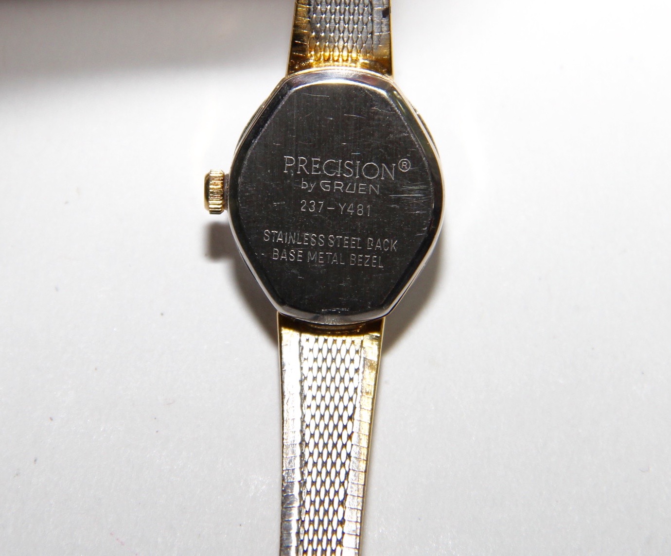 Gruen Quartz Precision Gold Tone Watch