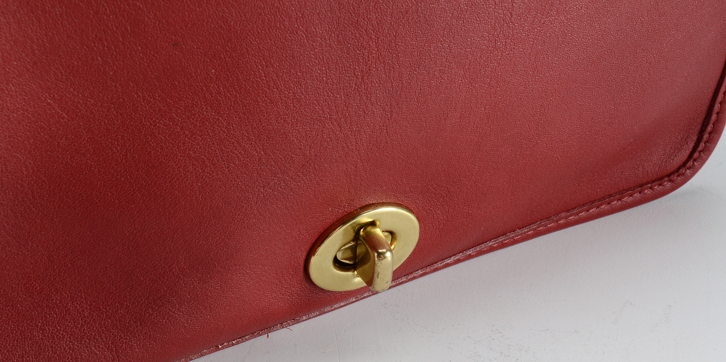 Coach Classic Red Leather Crossbody