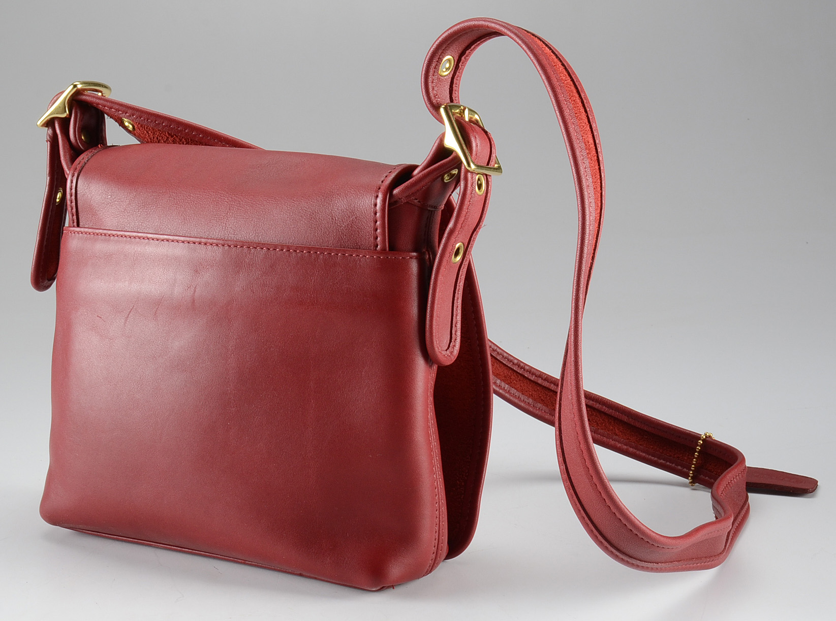 Coach Classic Red Leather Crossbody