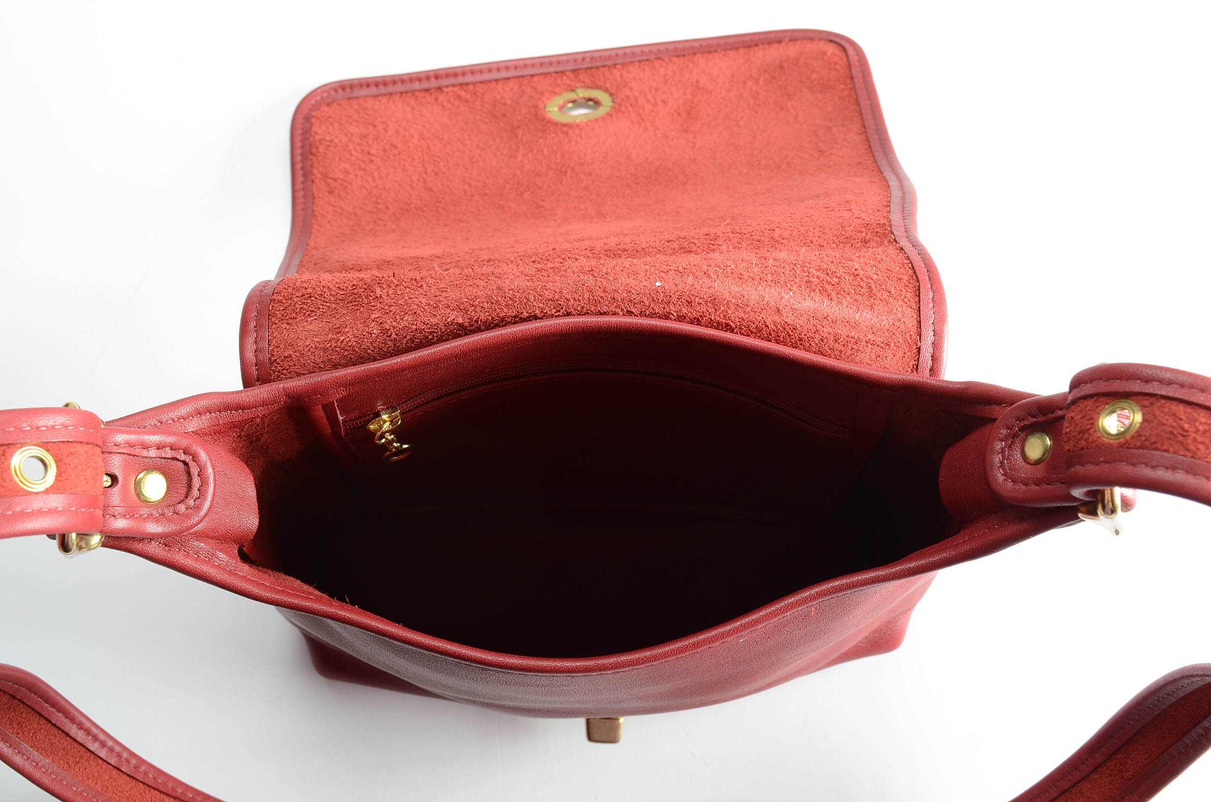 Coach Classic Red Leather Crossbody