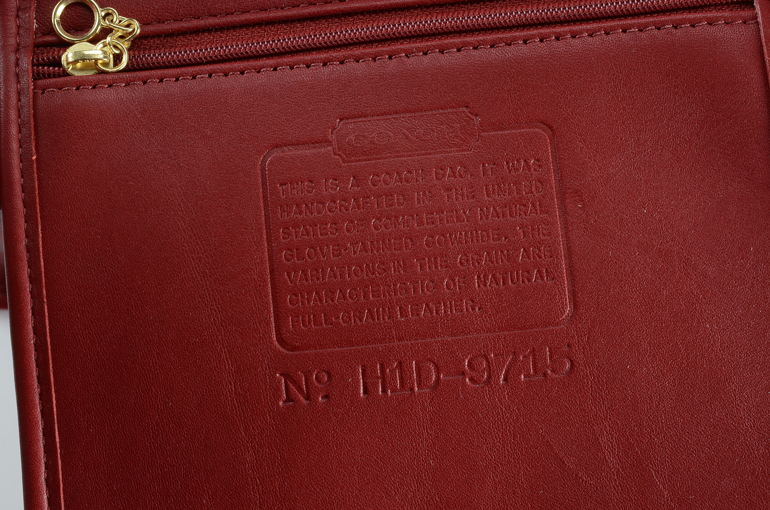 Coach Classic Red Leather Crossbody