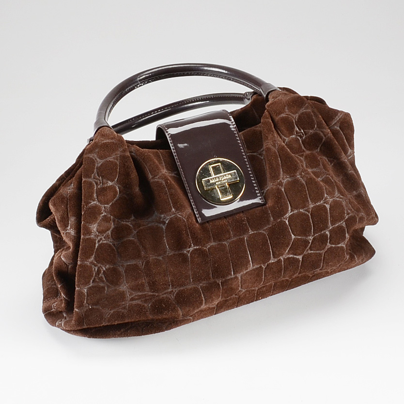 Kate Spade Bexley Embossed Suede Stevie Satchel