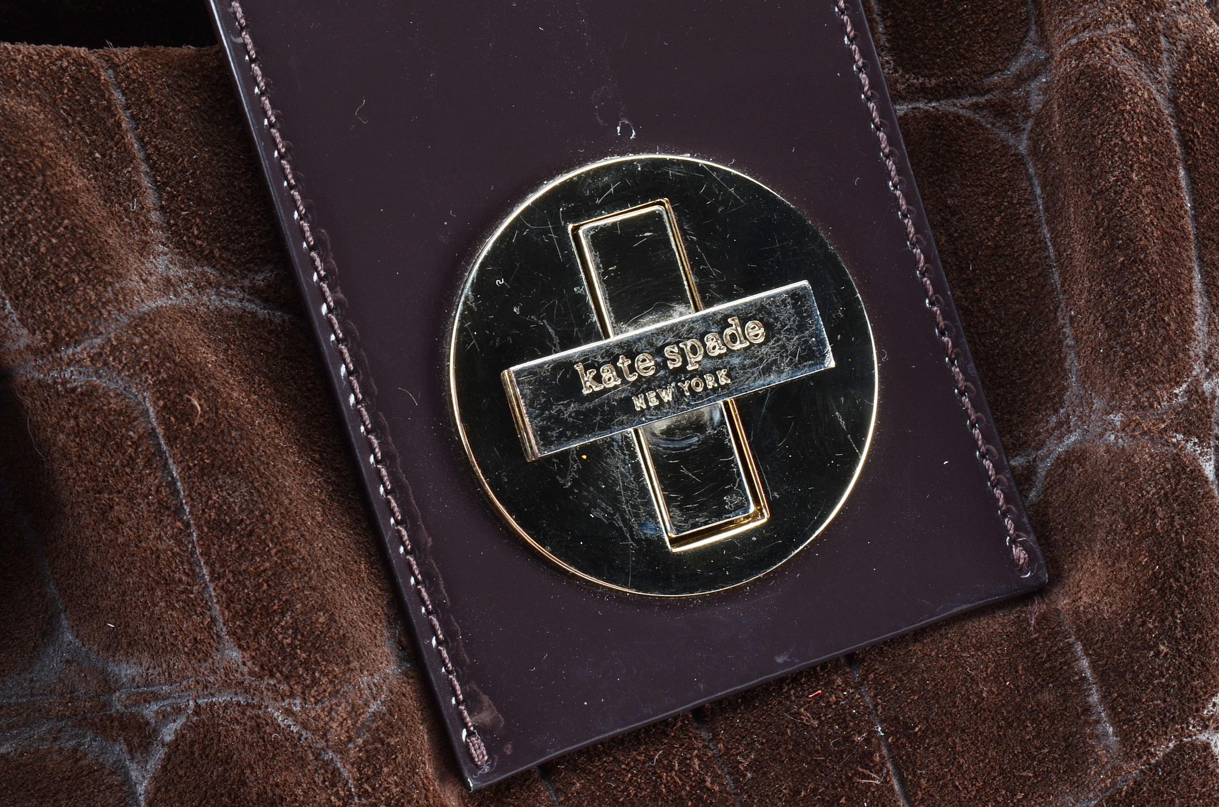 Kate Spade Bexley Embossed Suede Stevie Satchel