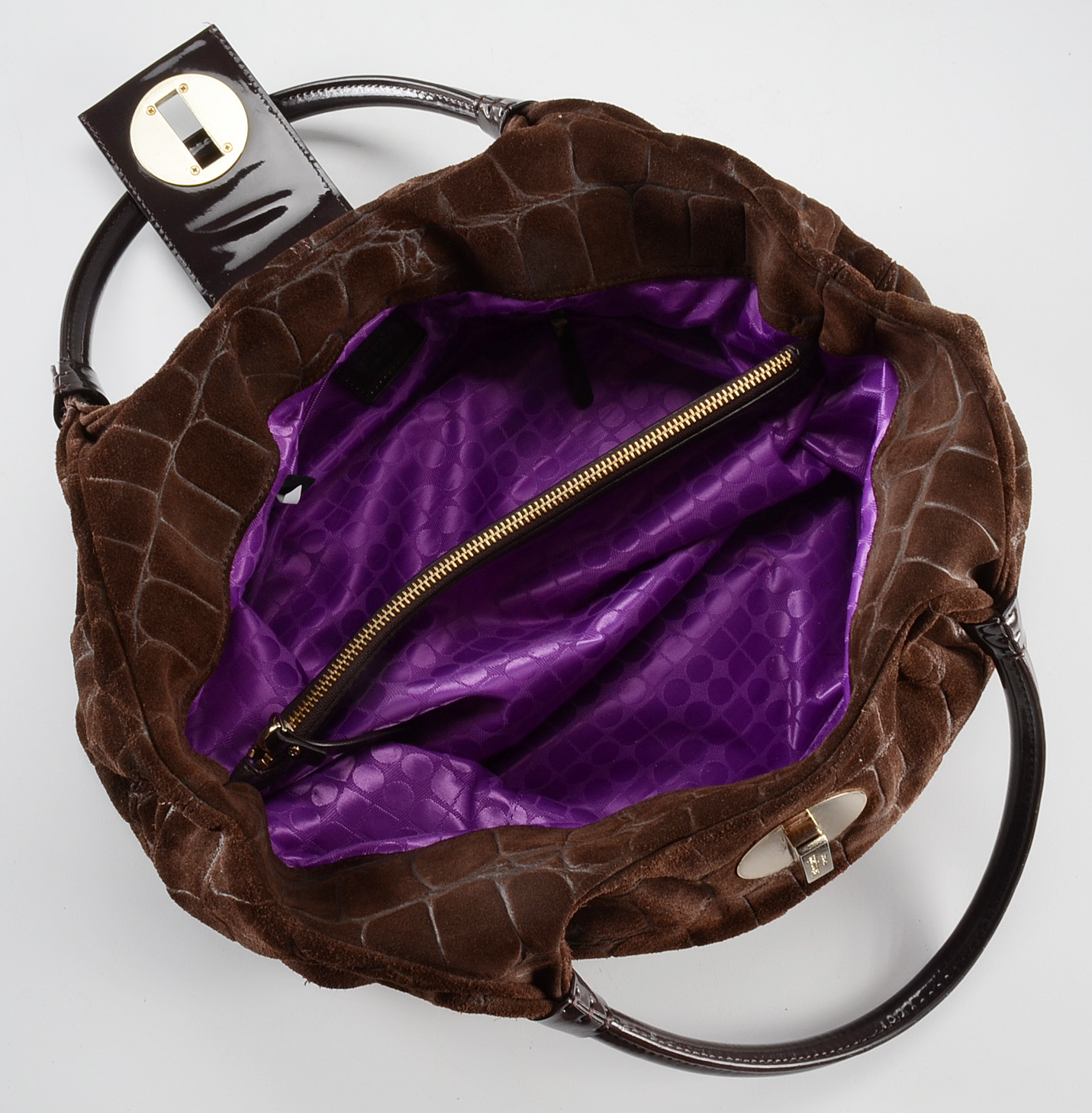 Kate Spade Bexley Embossed Suede Stevie Satchel