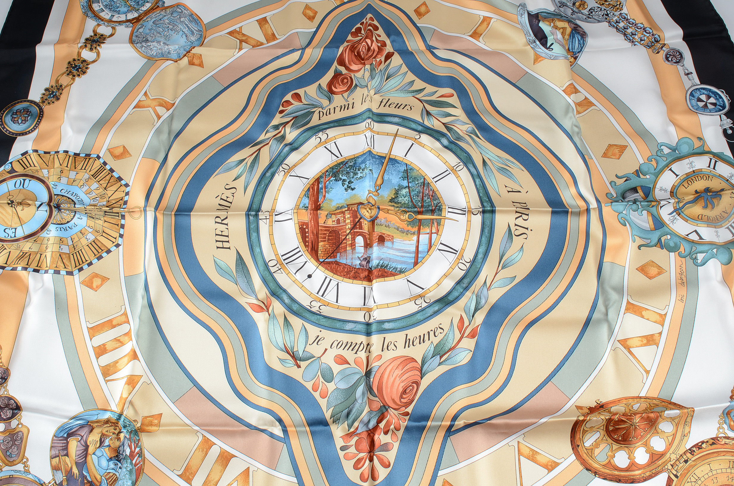 Hermès "Parmi Les Fleurs" Silk Scarf