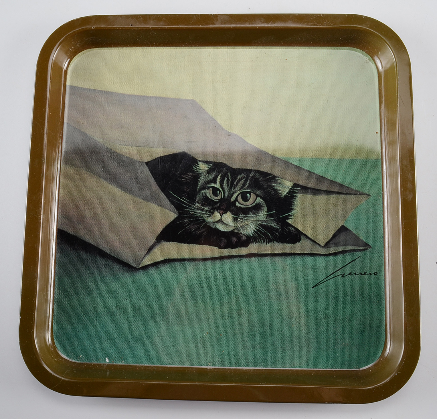 Vintage Trays and Sign