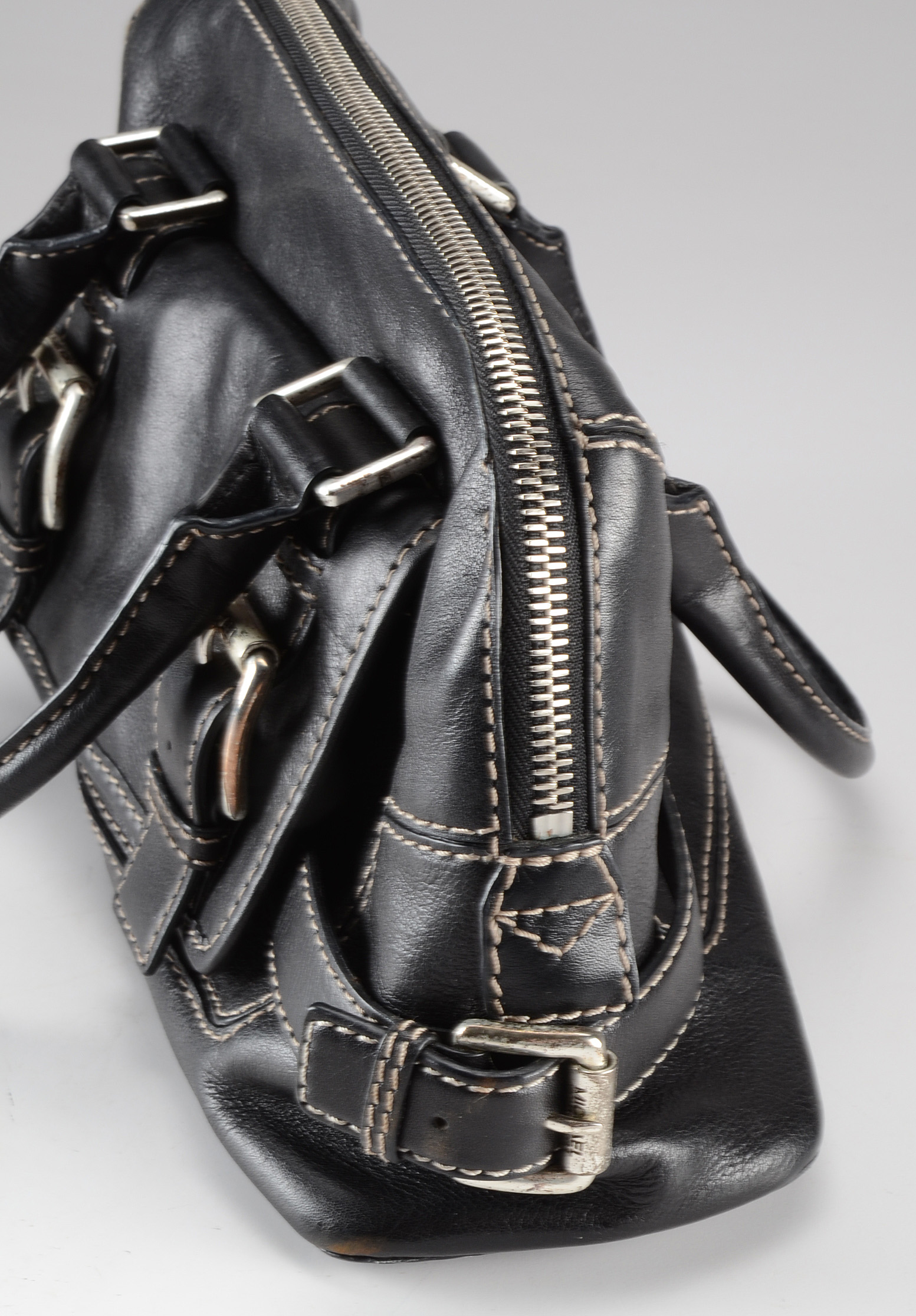 Two Leather Handbags Including Michael Kors