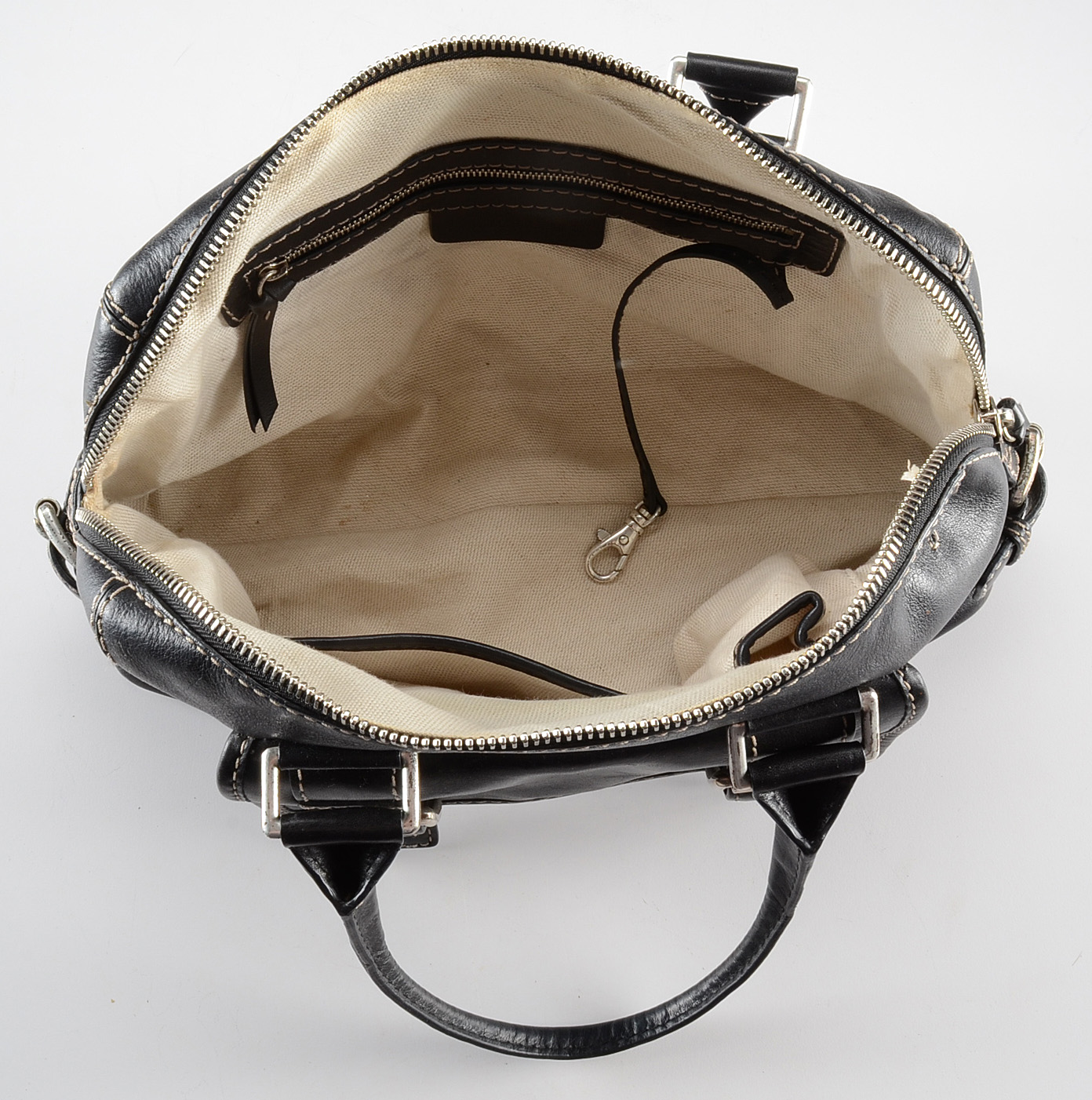 Two Leather Handbags Including Michael Kors