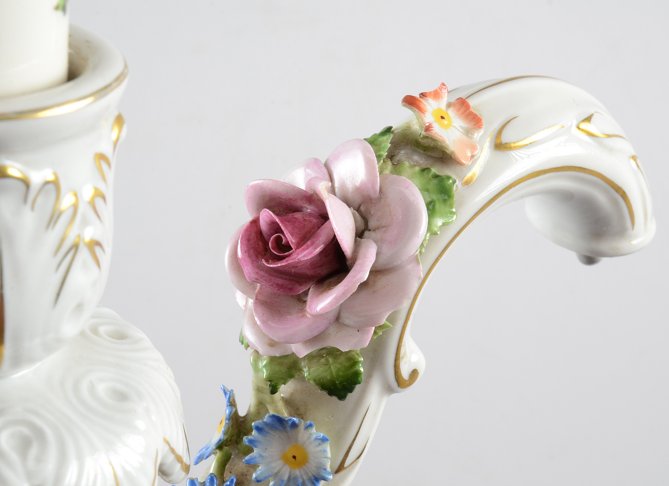 Pair of Porcelain Electric Wall Sconces