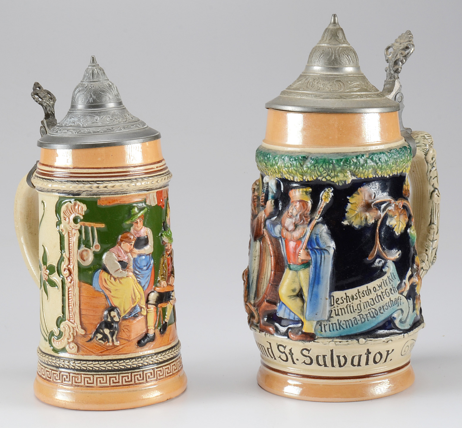 Assortment of German Beer Steins