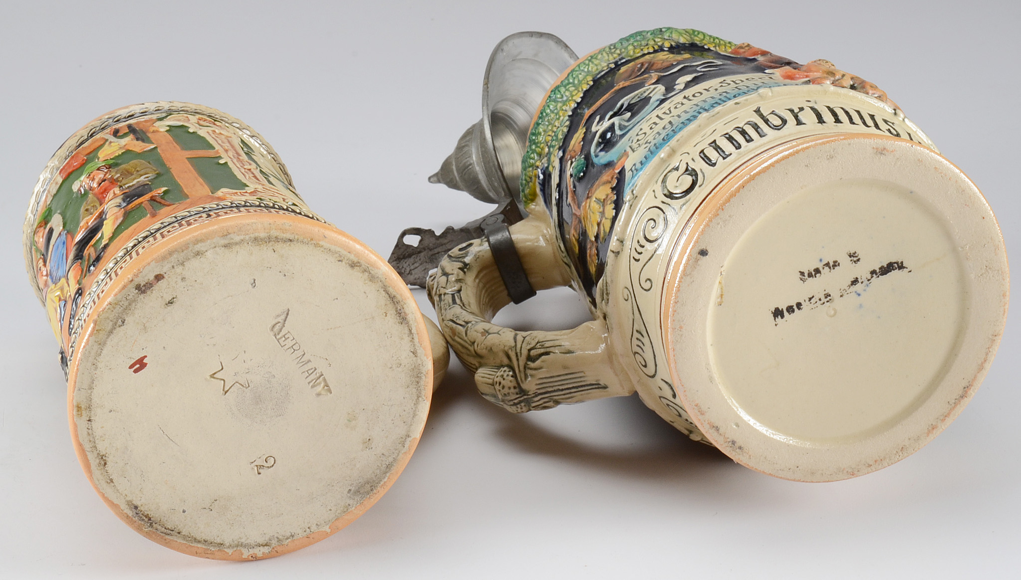 Assortment of German Beer Steins