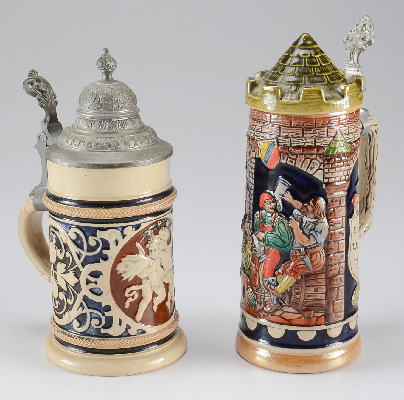 Assortment of German Beer Steins