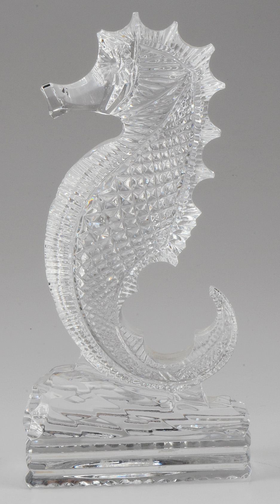 Pair of Waterford Crystal Seahorse Bookends