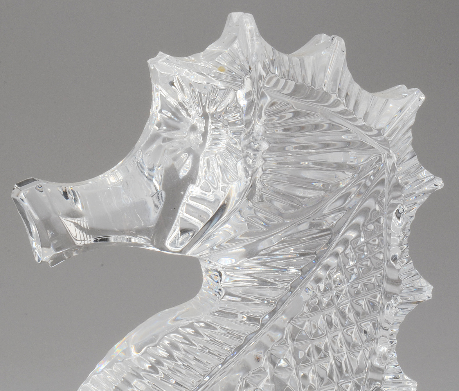 Pair of Waterford Crystal Seahorse Bookends