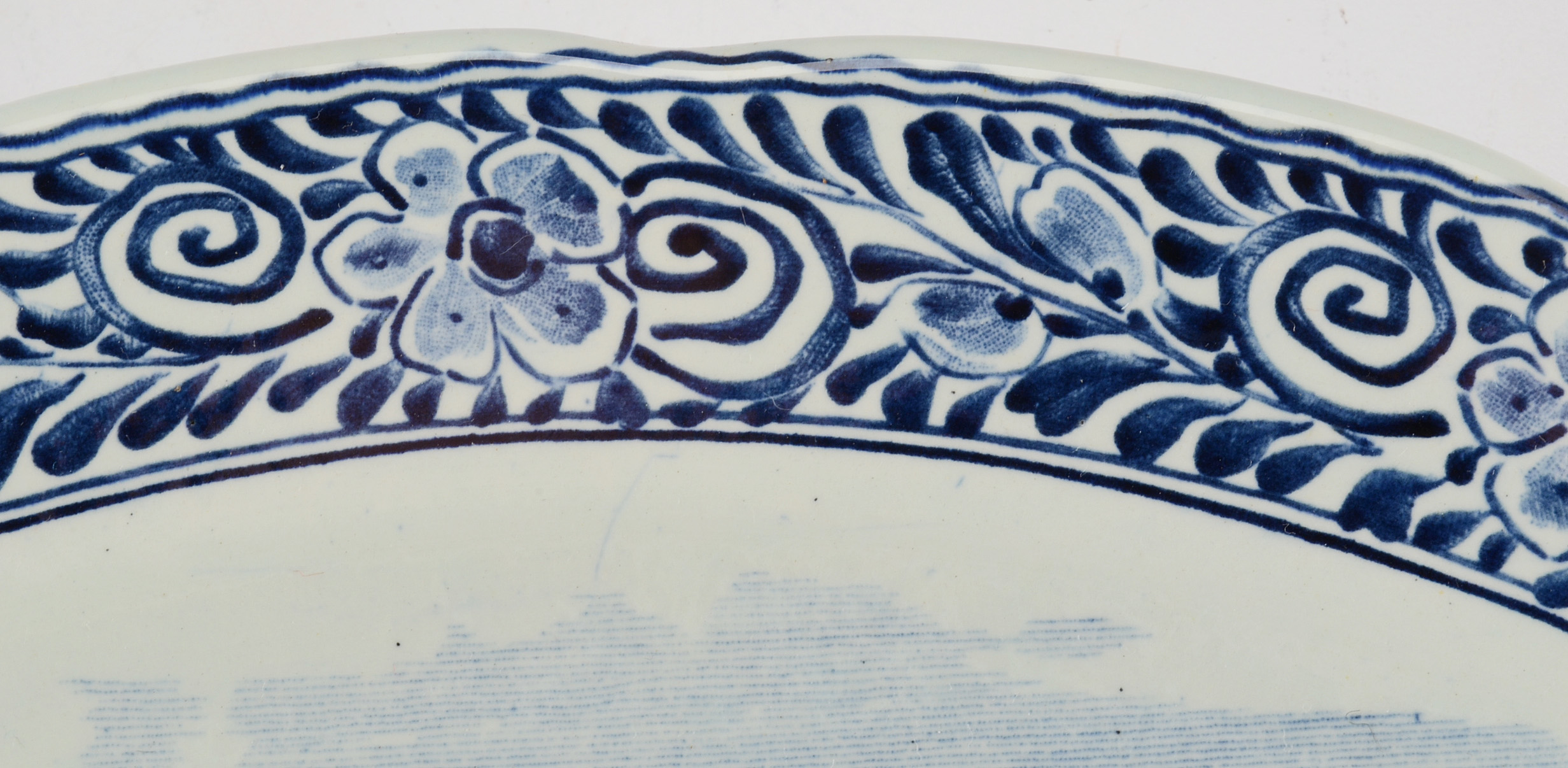 Vintage Boch Royal Sphinx Delfts Porcelain Charger