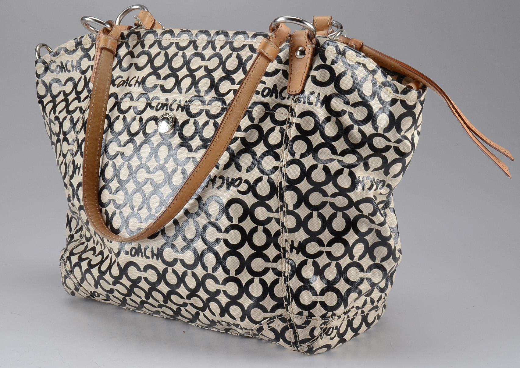 Coach Op Art Leah Tote