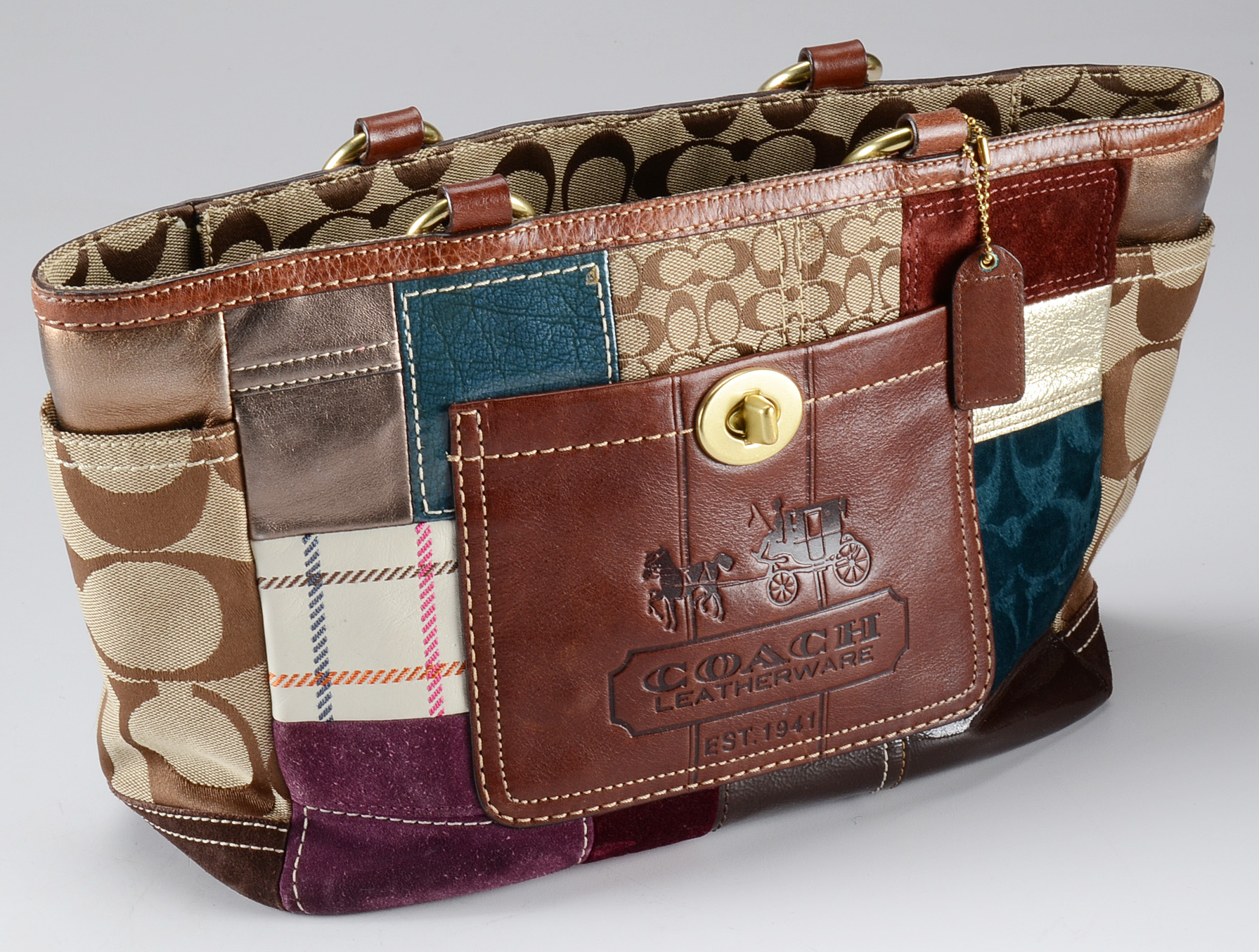 Two Coach Patchwork Handbags