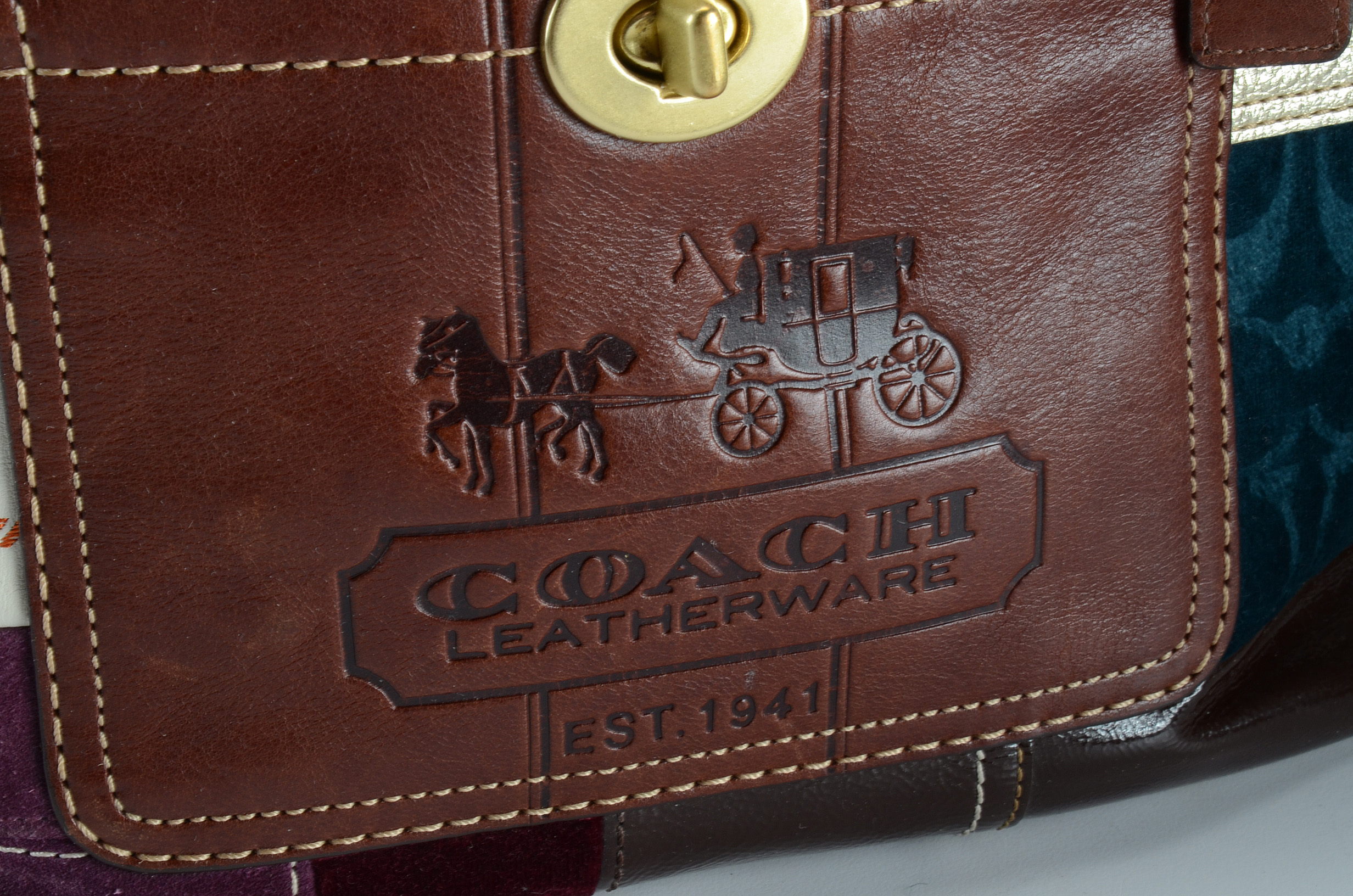 Two Coach Patchwork Handbags