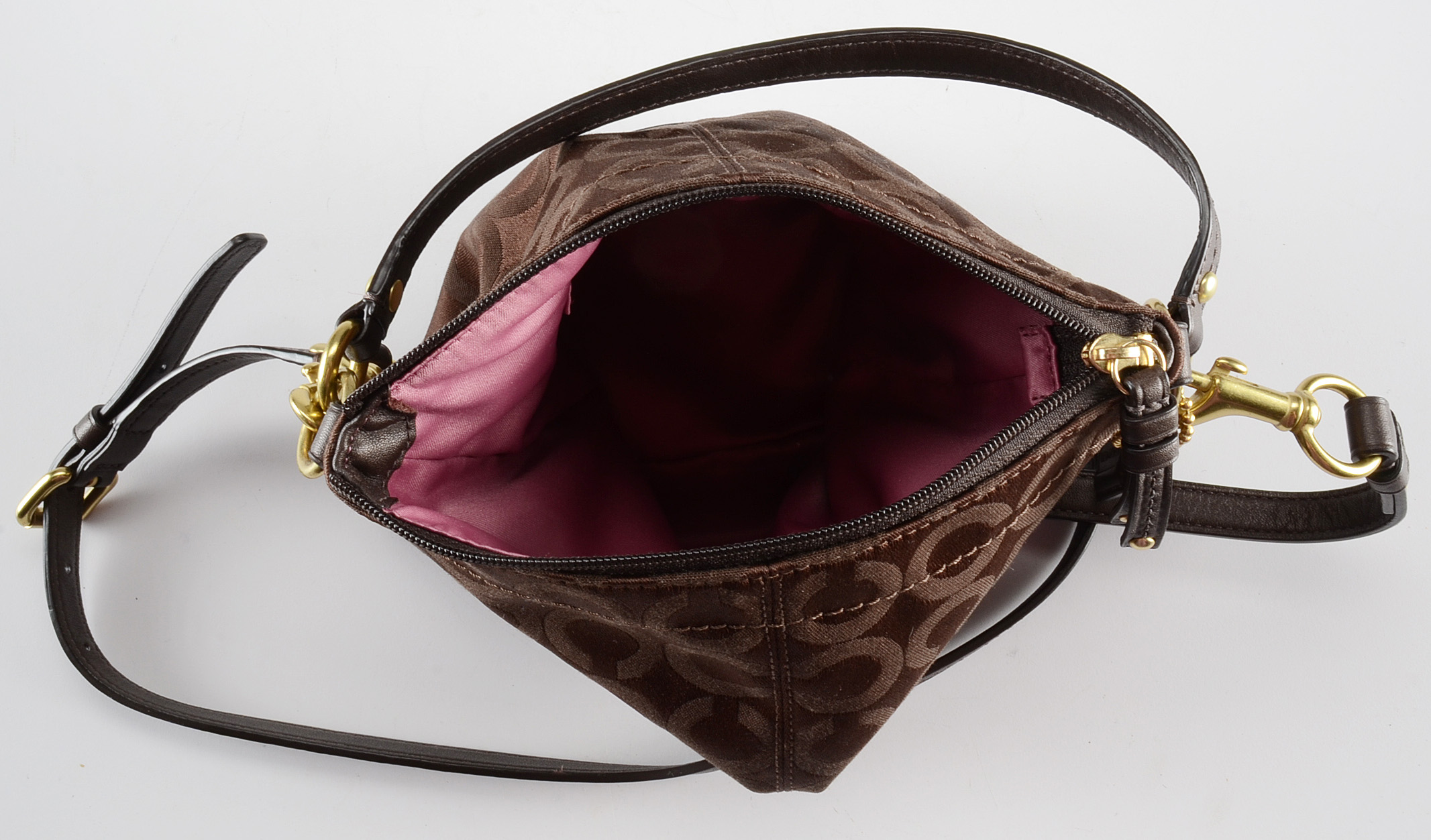 Three Coach Signature Handbags