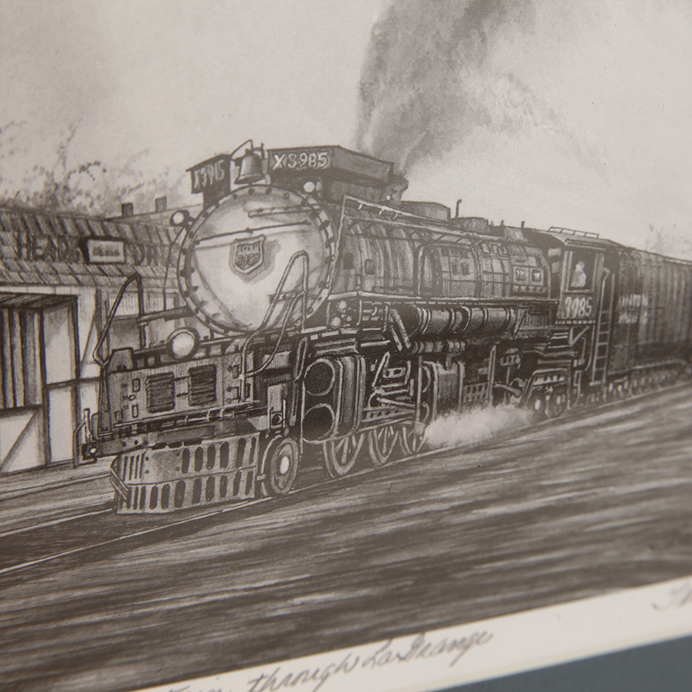 Terrance Maley Signed Limited Edition Print 'Steam Train Through LaGrange'