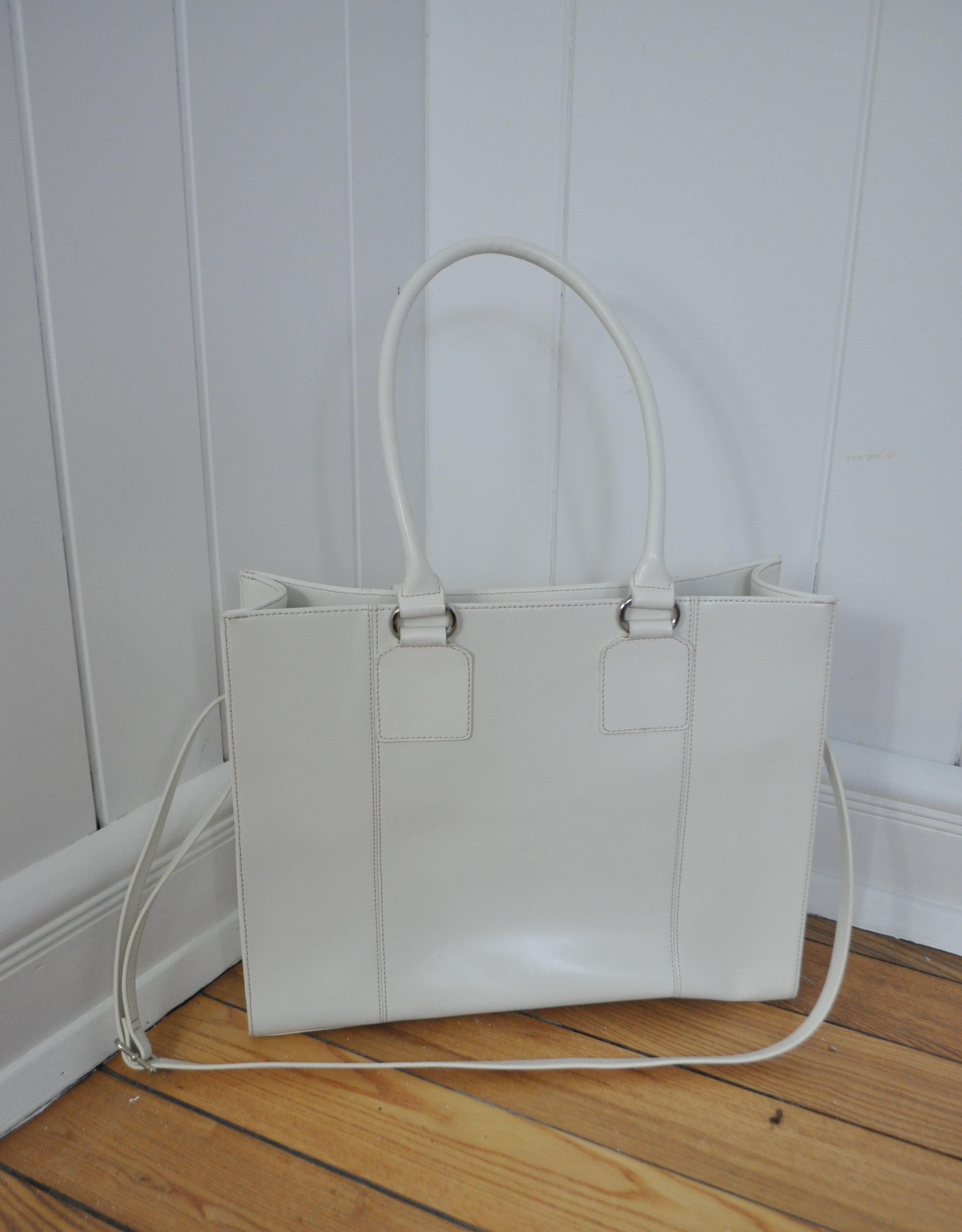 Wilsons Leather White Handbag
