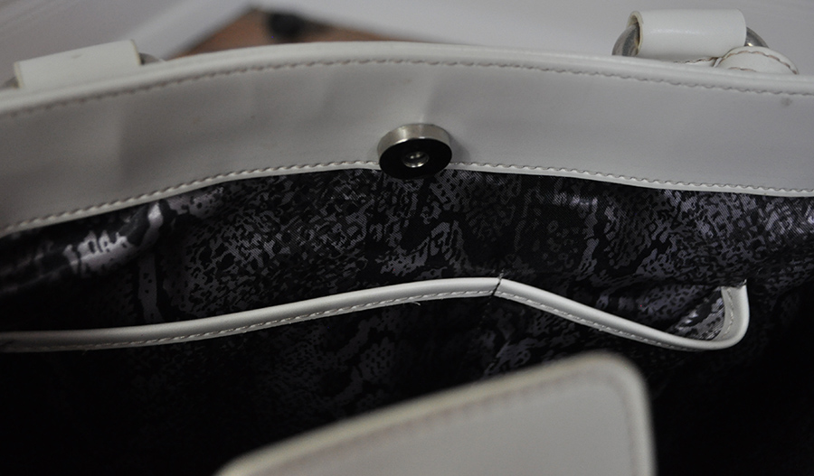 Wilsons Leather White Handbag