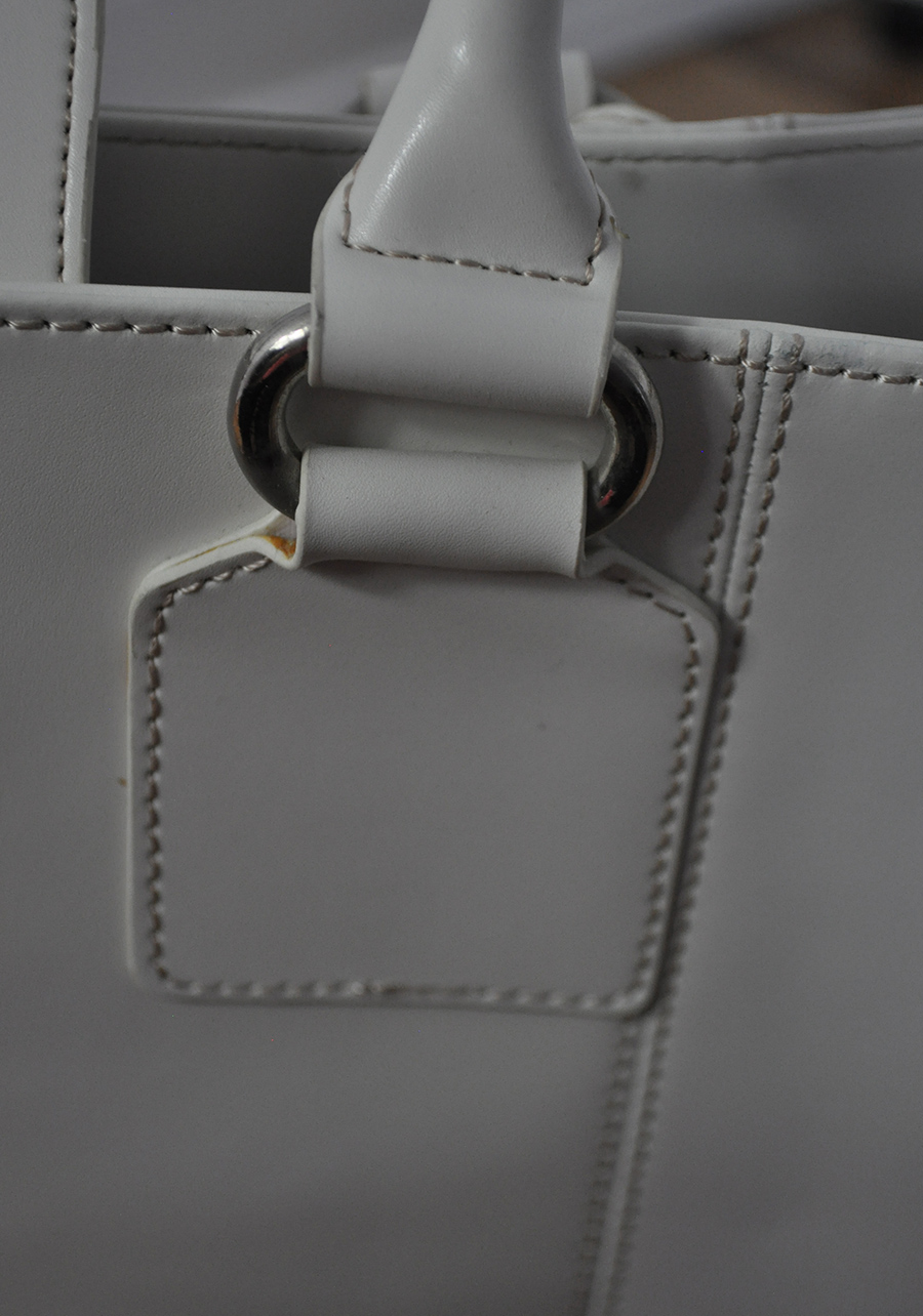 Wilsons Leather White Handbag