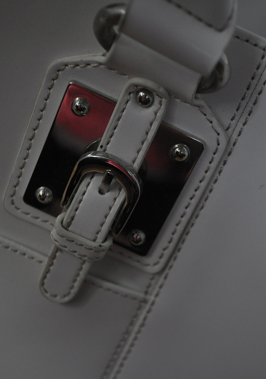 Wilsons Leather White Handbag