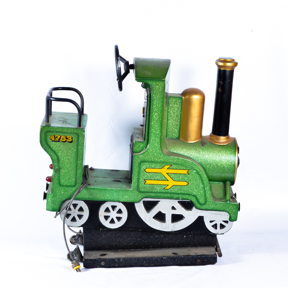 Green Coin Operated Train Ride