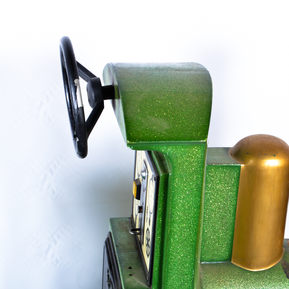 Green Coin Operated Train Ride