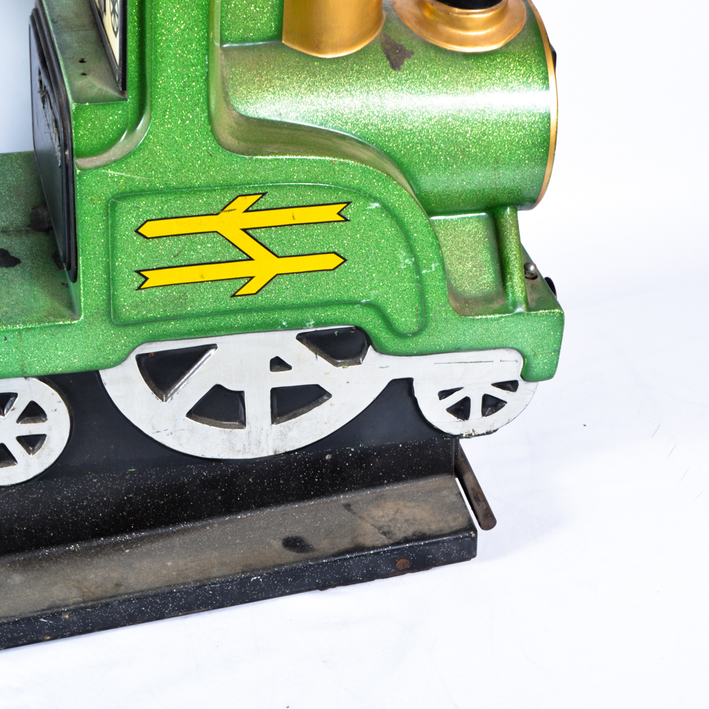 Green Coin Operated Train Ride