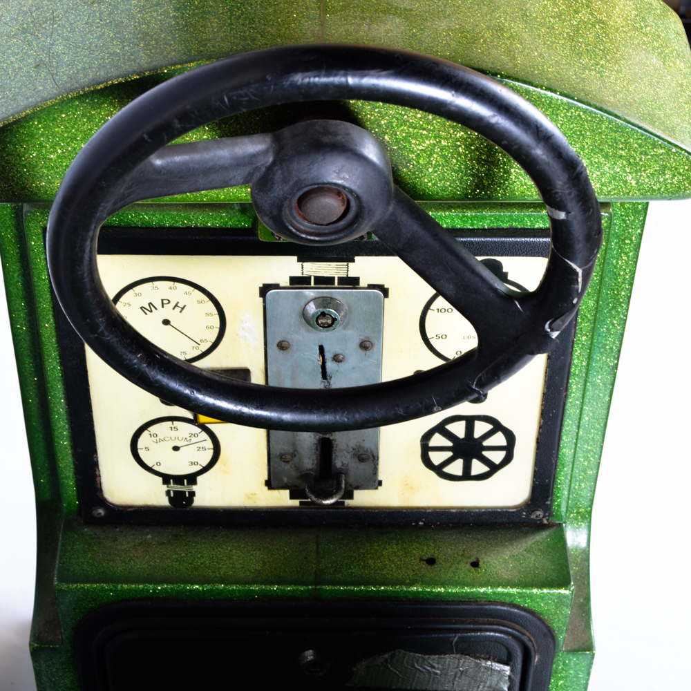 Green Coin Operated Train Ride