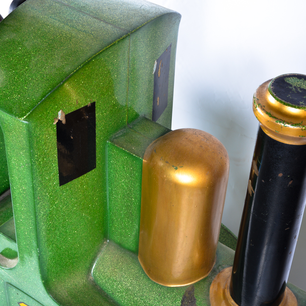 Green Coin Operated Train Ride