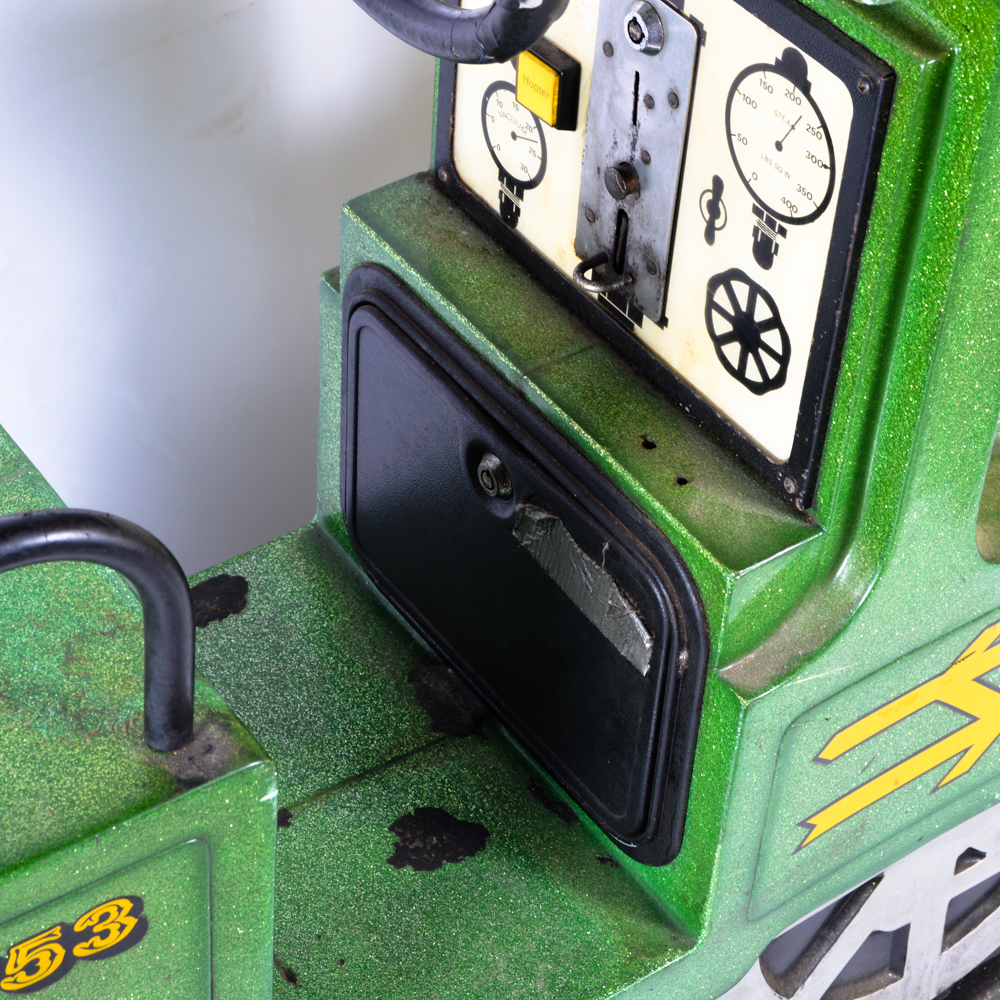 Green Coin Operated Train Ride