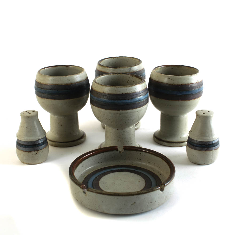 Vintage Otagiri Japan Stoneware "Horizon" Pattern