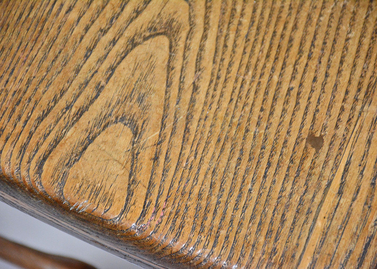 Pair of Vintage Oak Barrel Back Windsor Chairs