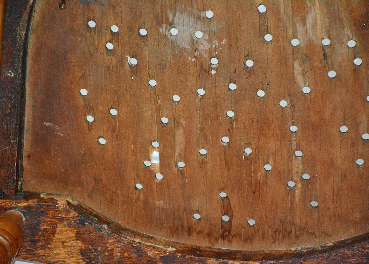 Pair of Vintage Oak Barrel Back Windsor Chairs